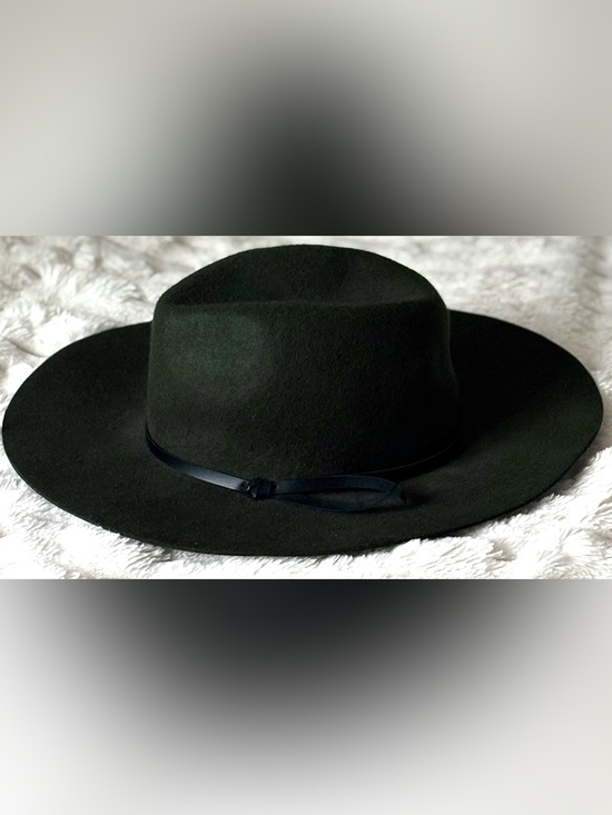 Old Navy Accessories - Old Navy 100% Wool Wide-Brim Fedora Hat Green Size L-XL